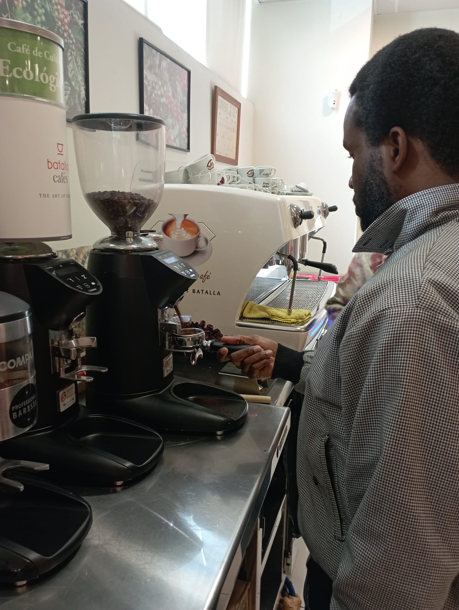 Visita i formació d'alumnes del SOC de Lleida a Cafés Batalla