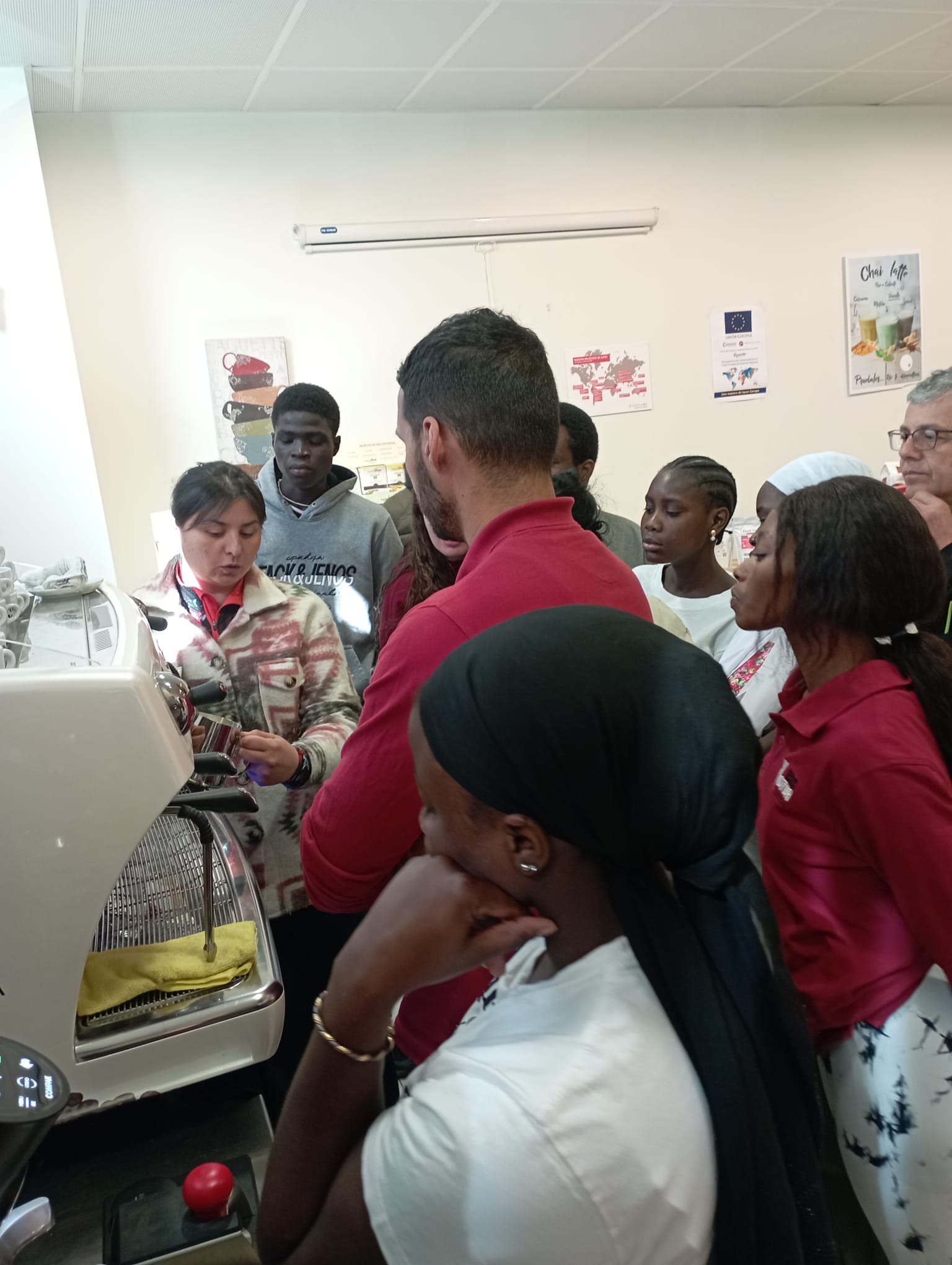 Visita i formació d'alumnes del SOC de Lleida a Cafés Batalla